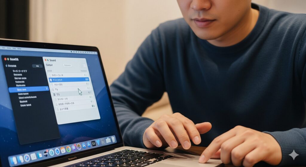 ZoomでのMacでの音声出力設定方法