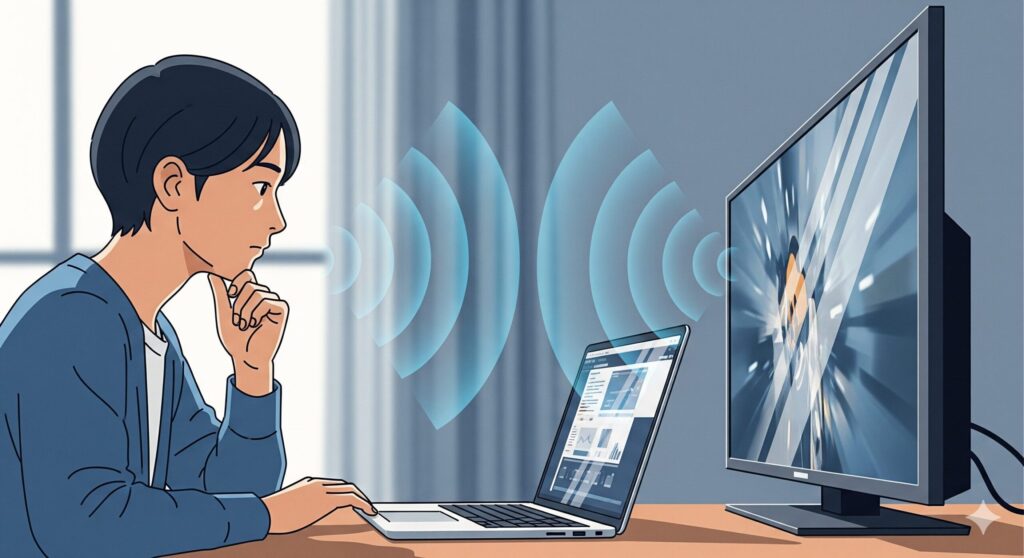 Zoom音声をパソコンとテレビから音声同時出力は可能?