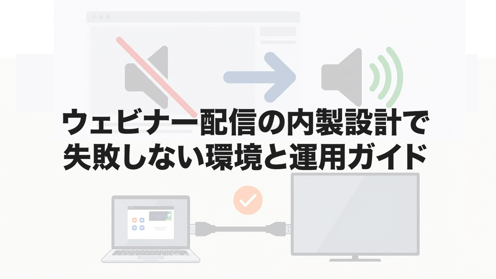 ウェビナー配信の内製設計で失敗しない環境と運用ガイド