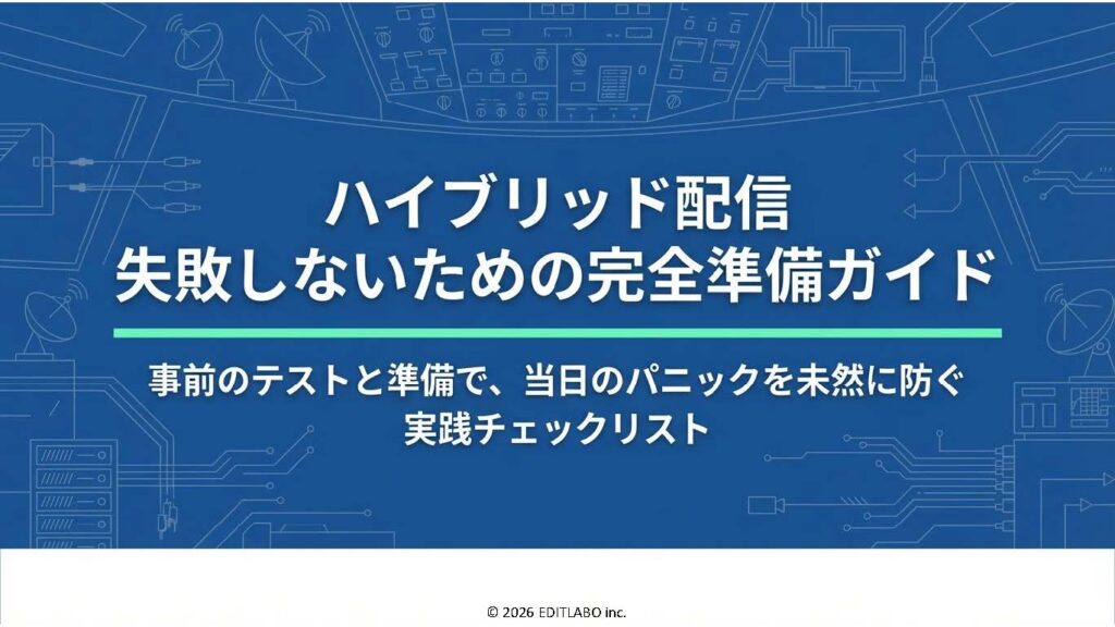 ハイブリッド配信事前チェックリスト